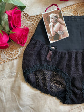 Load image into Gallery viewer, 1960&#39;s Vintage Olga Pretty Partner Black Lace Bubble Girdle Panty
