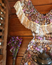 Load image into Gallery viewer, Authentic 1970’s vintage floral calico dress by Montgomery Ward
