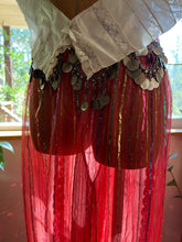 Load image into Gallery viewer, 1970’s 1980’s Vintage Magana Baptiste Lurex Chiffon and Sequin Harem Pants
