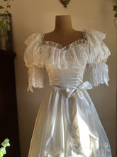 Load image into Gallery viewer, 1980’s Vintage White Satin Gown by Zum Zum

